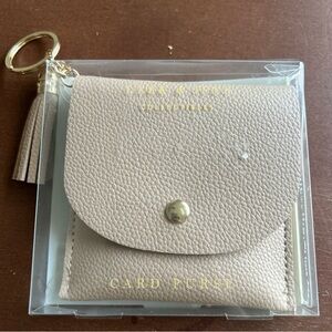 Lark and Ives Collectibles Lavender Fog Tassled Card Holder